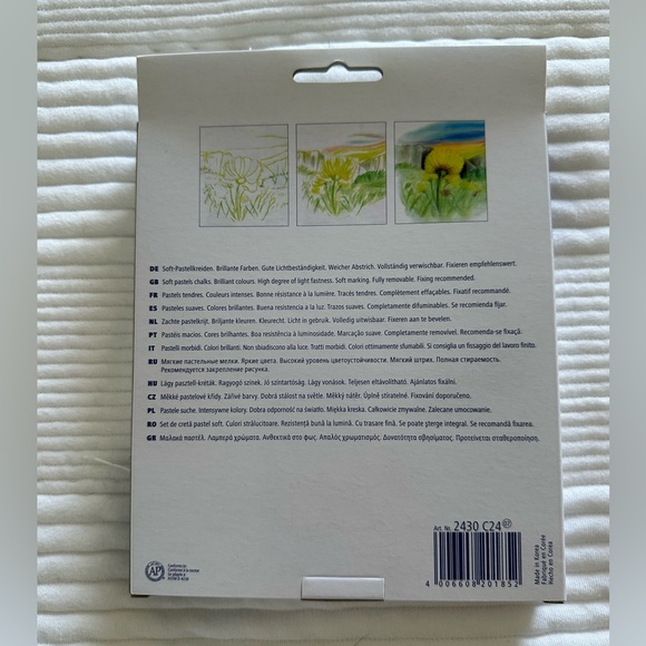 Staedtler Soft Pastel Chalks 24 Count New In Box - Picture 2 of 6